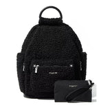 Baggallini All Day Backpack with RFID Phone Wristlet Black Sherling