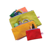 Baggu Flat Pouch Set Vacation Colorblock