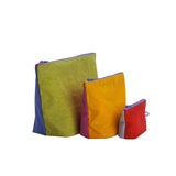 Baggu Go Set Pouch Vacation Colorblock