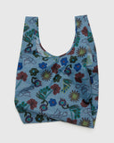 Baggu Standard Collapsible Shopping Bag Digital Denim Birds