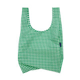 Baggu Standard Collapsible Shopping Bag Green Gingham