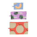 Baggu Flat Pouch Set Japanese Produce