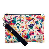 Lady Alamo Miss Zip Wristlet Otomi Ivory