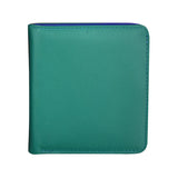 Iliworld Mini Bi-Fold Wallet with RFID Blocking Aqua