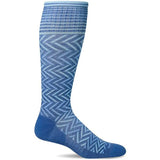 Sockwell Women's Graduated Compression Socks Ocean Chevron