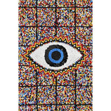 America & Beyond Confetti Evil Eye Beaded Tote Beading Detail