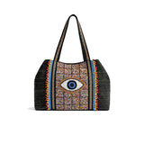 America & Beyond Confetti Evil Eye Beaded Tote