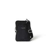 Baggallini Securtex Anti-Theft Activity Crossbody Bag Black