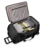 Briggs & Riley Medium Upright Wheeled Duffel Bag Black