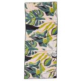 Nomadix  Travel Towel (Single-sided Print) Monstera Green Pink
