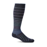 Sockwell Women's Graduated Compression Socks Circulator Navy Stripe