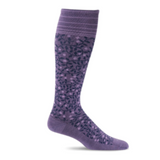 Women's New Leaf Firm Graduated Compression Socks- Plum