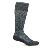 Sockwell Womens Graduated Compression Sock Damask Charcoal