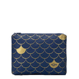Aloha Collection Mid Waterproof Travel Pouch Mermaid Gold/Navy