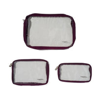 Baggallini Clear Travel Pouches Mulberry