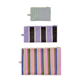 Baggu Flat Pouch Set Candy Shop Stripes