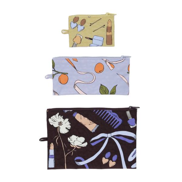 Baggu Flat Pouch Set - Peace Frogs Travel Outfitters – Peace Frogs 
