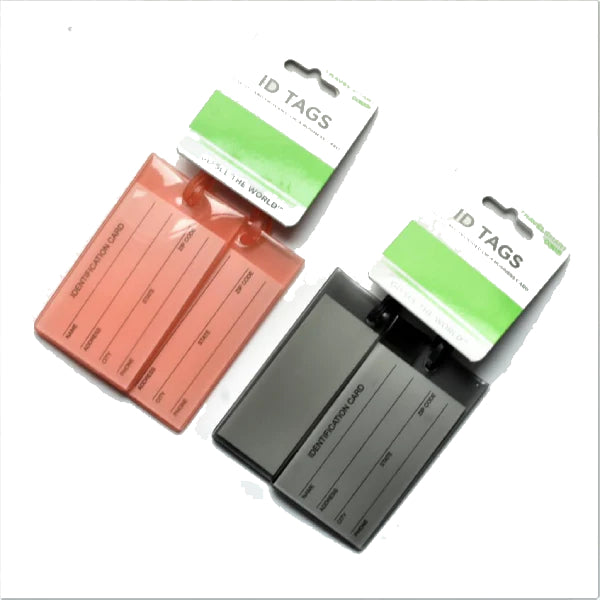 Conair Jelly Luggage Tags Orange and Black