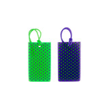 Conair Jelly Luggage Tags Purple and Green