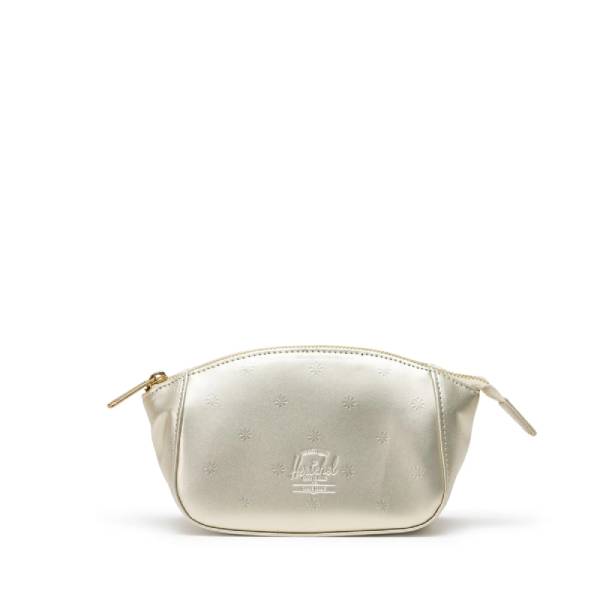 Herschel Milan Small Toiletry Bag Vegan Leather Champagne