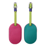 Ili New York Round Luggage Tag Black Brights