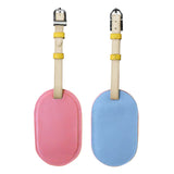 Ili New York Round Luggage Tag Pink Rainbow