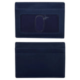 Ili New York Leather Credit Card/ID Holder Navy