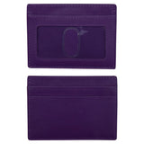 Ili New York Leather Credit Card/ID Holder Purple