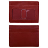 Ili New York Leather Credit Card/ID Holder Red