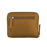 Ili New York RFID Small Zip Around Wallet Antique Saddle