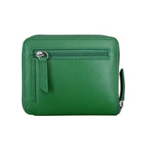 Ili New York RFID Small Zip Around Wallet Emerald