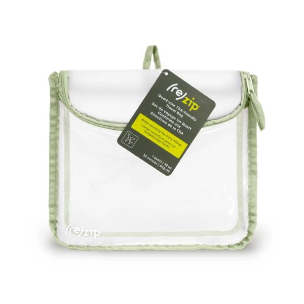 Rezip TSA Compliant Reusable Zippered Quart Sized Travel Bag