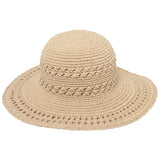San Diego Hat Co. Women's Cotton Crochet Hat Tan