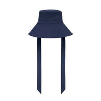 San Diego Hat Co Serenity - Cut and Sew Bucket with Ribbon Ties Navy