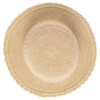 San Diego Hat Company Cotton Crochet Hat Medium Brim  Top