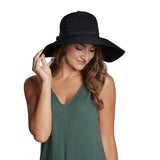 San Diego Hat Company Women's Large Brim Ribbon Hat with a Bow Lifestyle