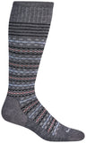Sockwell Women's Graduated Compression Socks Charcoal Fairisle