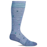 Sockwell Women's Graduated Compression Socks Full Heart Bluestone