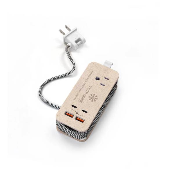 Tech Candy Power Trip Outlet + USB/USB-C Travel Charging Station