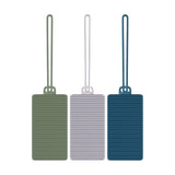 Travelon Set of 3 Silicone Privacy Luggage Tags Cool