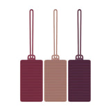 Travelon Set of 3 Silicone Privacy Luggage Tags Warm