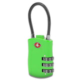 Travelon TSA Accepted Cable Lock Green
