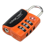 Voltage Valet TSA Search Indicator Combination Lock  Orange