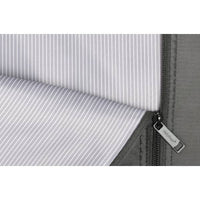 Wally Bags 60” Premium Tri-Fold Travel Garment Bag with Pocket Pinstripe Detail