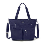 Baggallini Any Day Tote with RFID Phone Wristlet Navy