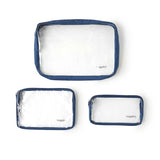 Baggallini Clear Travel Pouches  Pacific