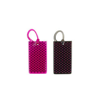 Conair Jelly Luggage Tags Black/Magenta