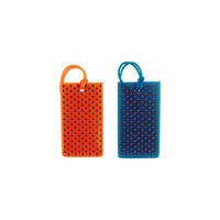 Conair Jelly Luggage Tags Orange/Blue