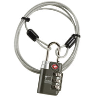 Lewis N Clark Travel Sentry Combination Lock with Cable