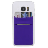 Lewis n Clark Datablock Adhesive Phone Wallet Purple